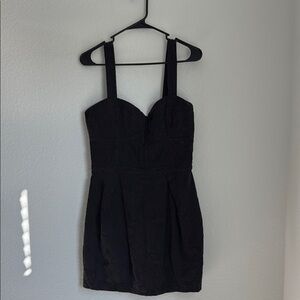 Bardot Black Sweetheart Sheath Mini Dress